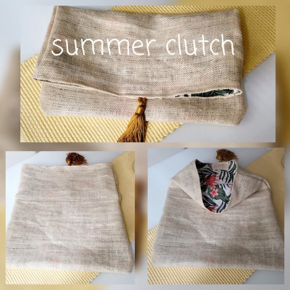 Summer big handmade clutch, new. - Picture 1 of 1